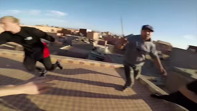 Morocco Rooftop Parkour Escape POV